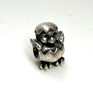 Pandora sterling silver chick bead